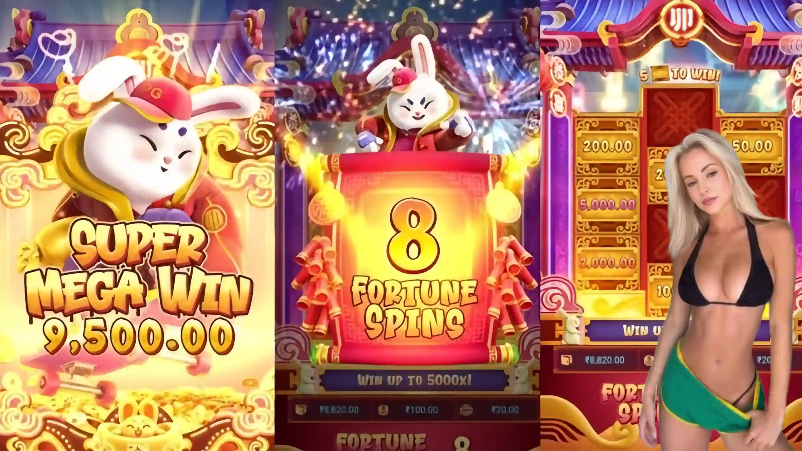 Wild Expansivo Fortune Rabbit 89p - Coelho Dourado que Expande